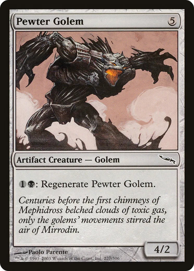 Golem d'étain — Mirrodin — Magic: The Gathering