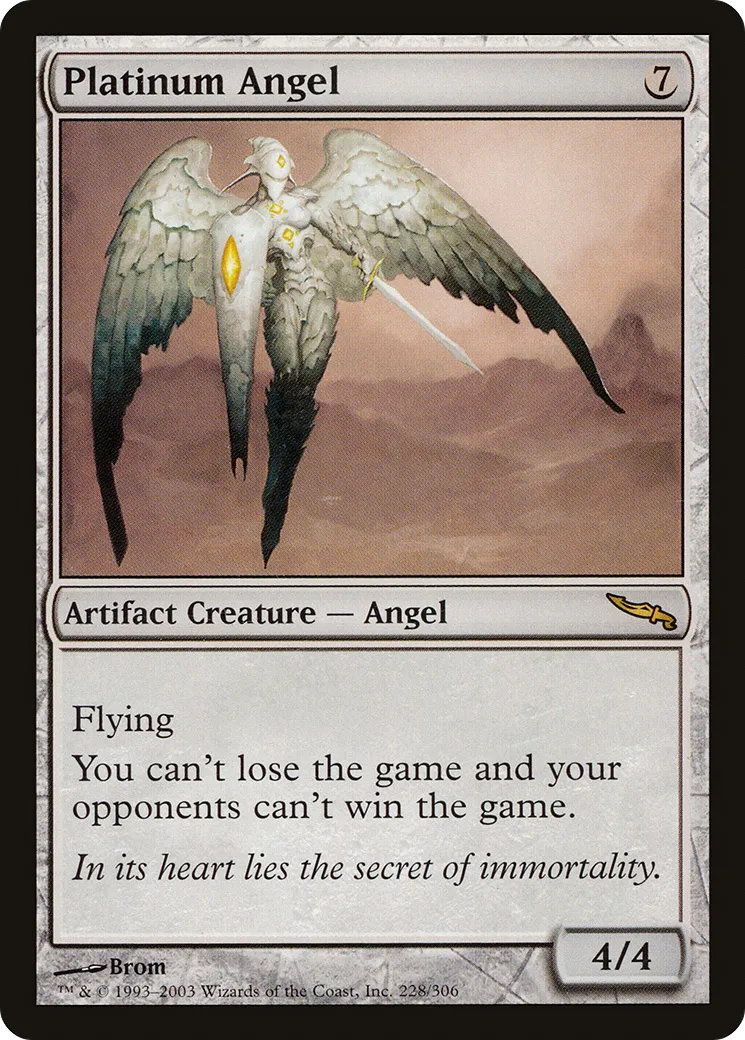 Platinum Angel — Mirrodin — Magic: The Gathering