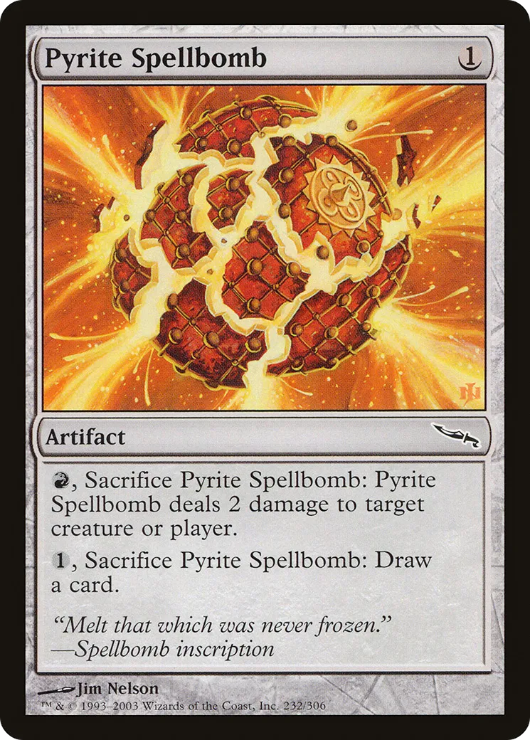 Pyrite Spellbomb — Mirrodin — Magic: The Gathering