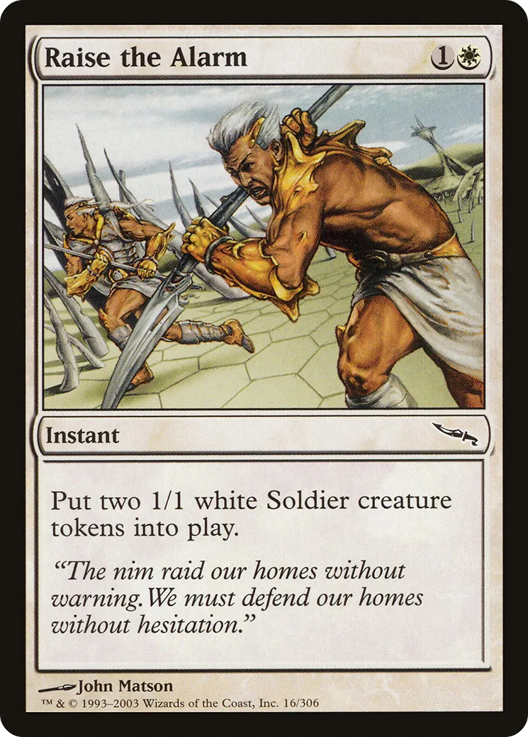Raise the Alarm — Mirrodin — Magic: The Gathering