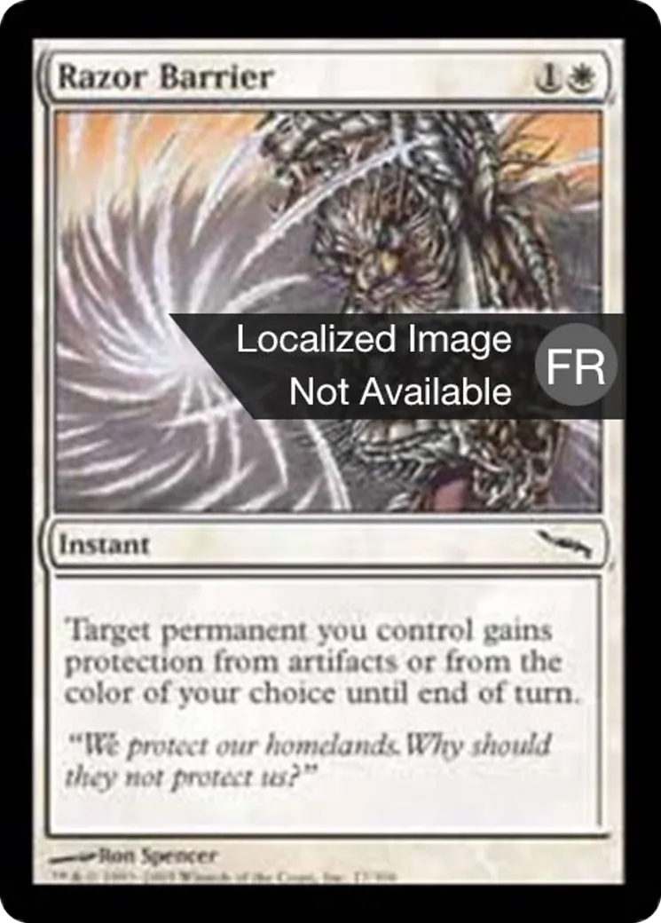 Barrière de rasoirs — Mirrodin — Magic: The Gathering