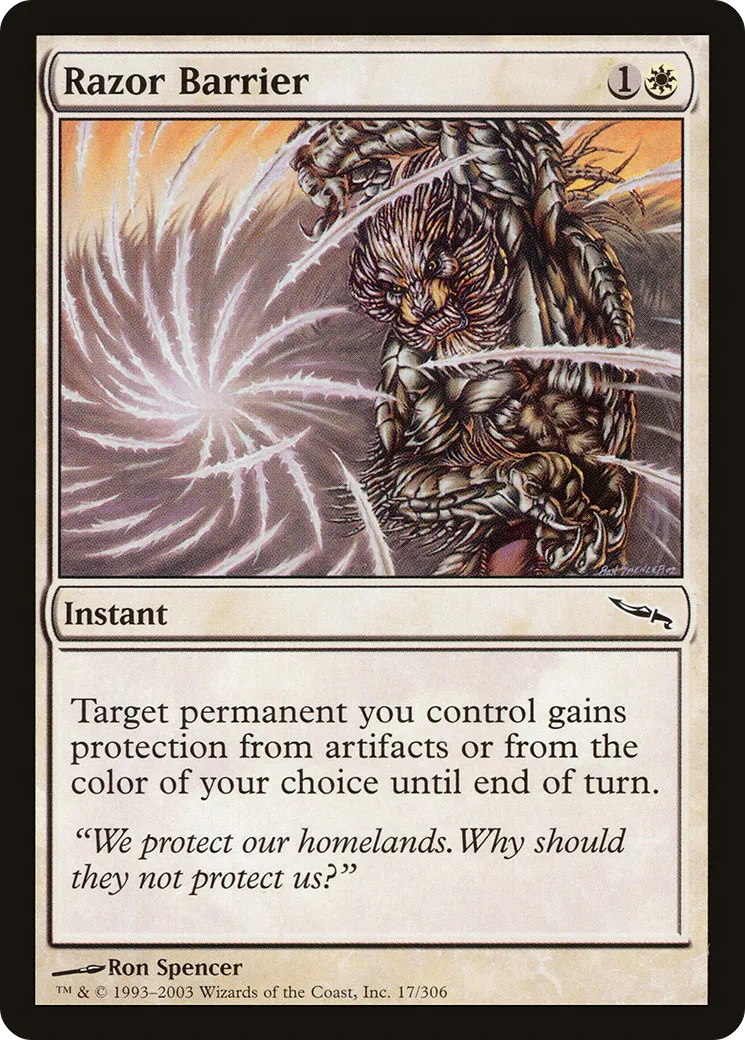 Razor Barrier — Mirrodin — Magic: The Gathering
