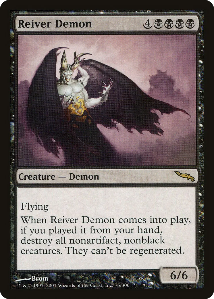 Reiver Demon — Mirrodin — Magic: The Gathering
