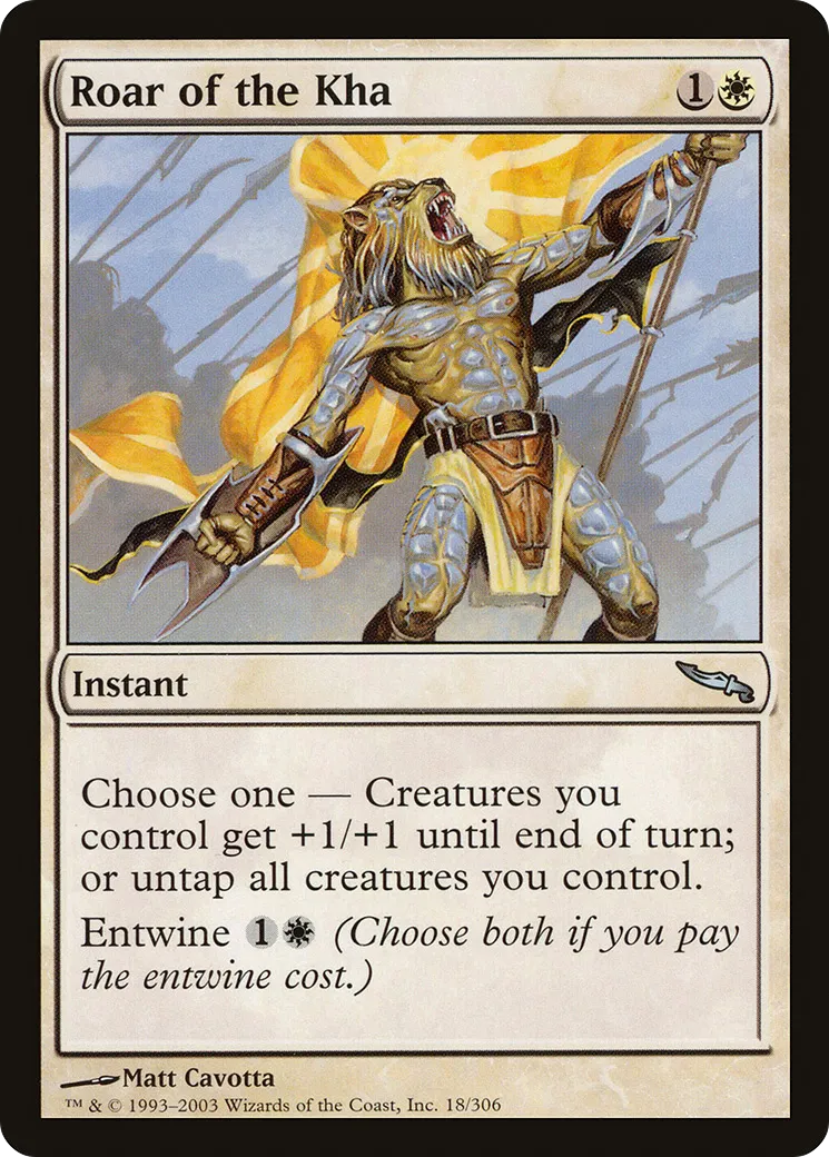 Roar of the Kha — Mirrodin — Magic: The Gathering