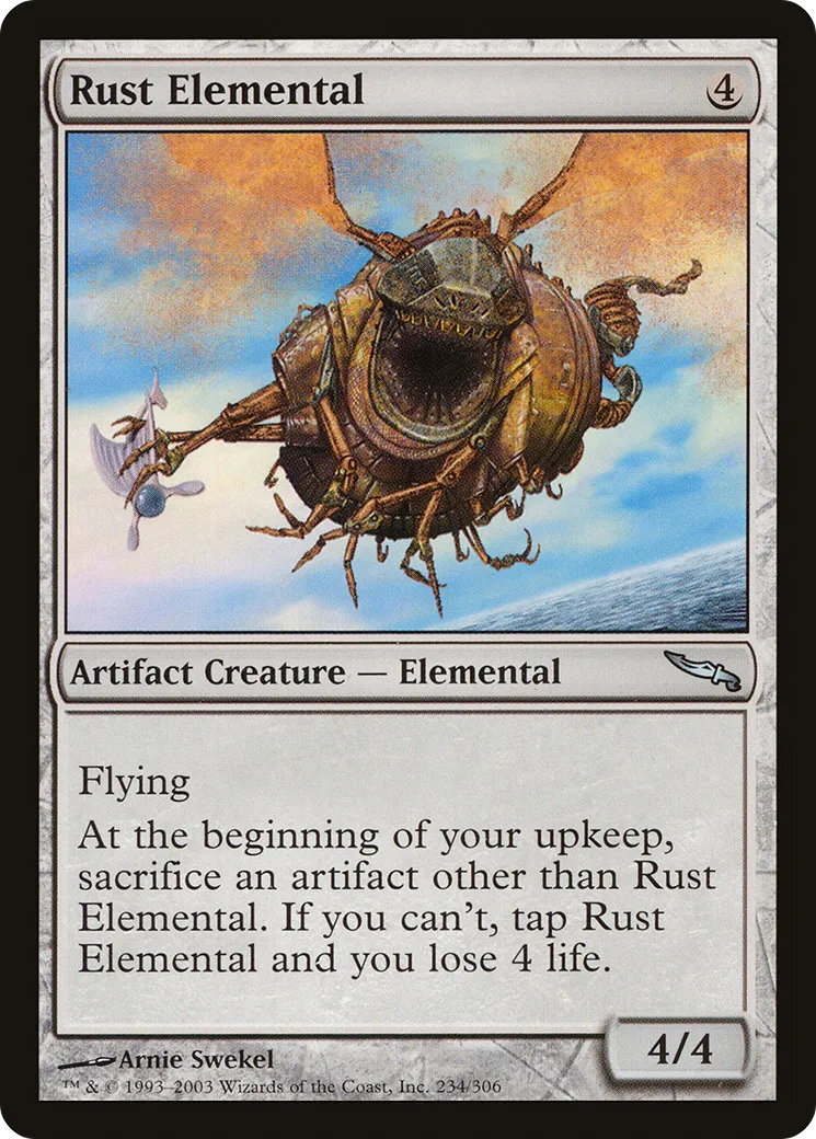 Élémental de rouille — Mirrodin — Magic: The Gathering