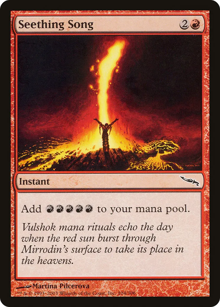 Seething Song — Mirrodin — Magic: The Gathering