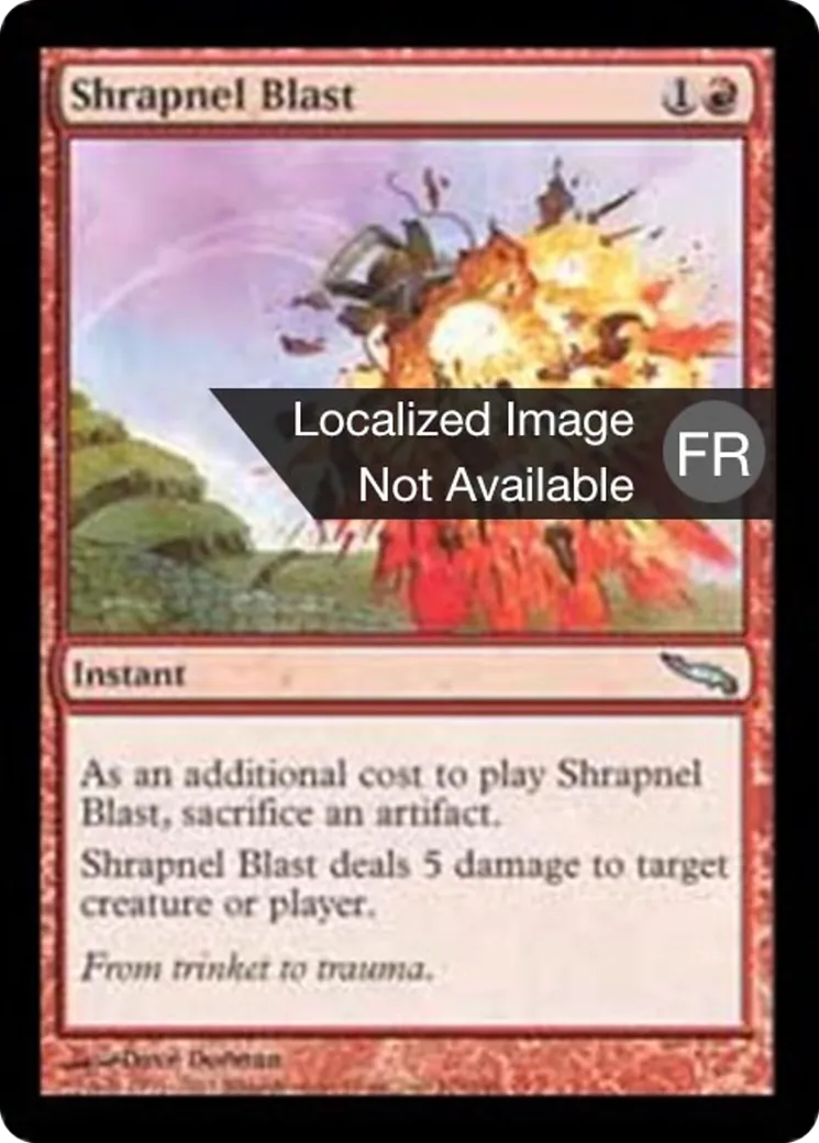 Salve d'éclats d'obus — Mirrodin — Magic: The Gathering