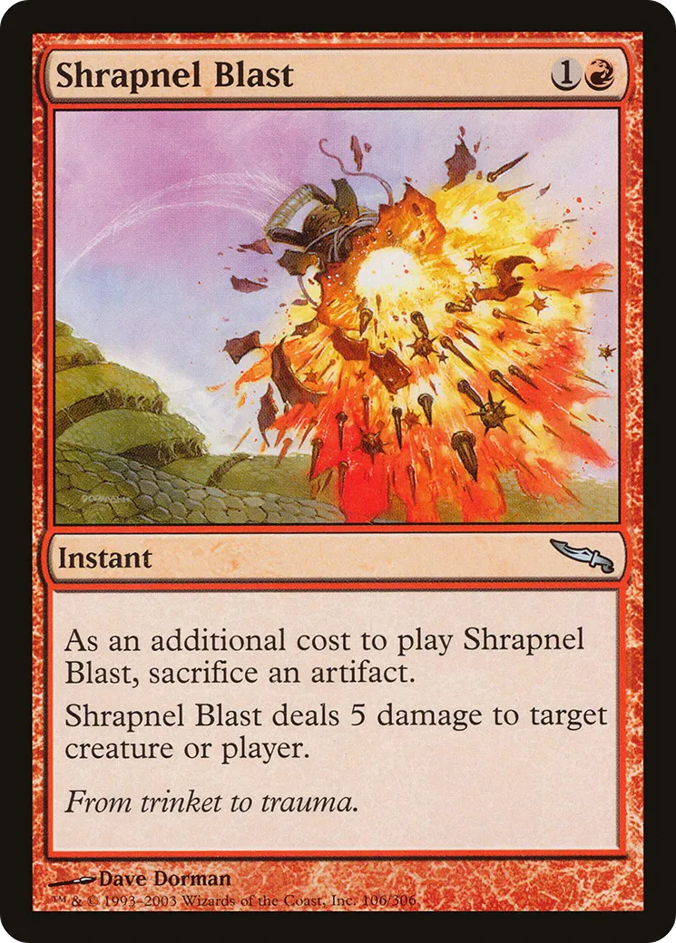 Salve d'éclats d'obus — Mirrodin — Magic: The Gathering