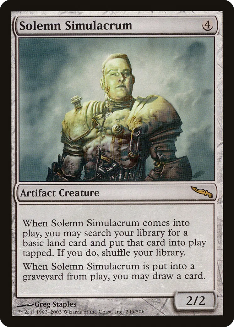 Solemn Simulacrum — Mirrodin — Magic: The Gathering