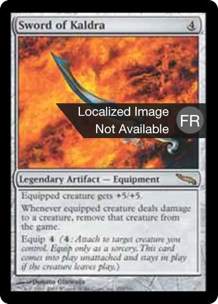 Épée de Kaldra — Mirrodin — Magic: The Gathering