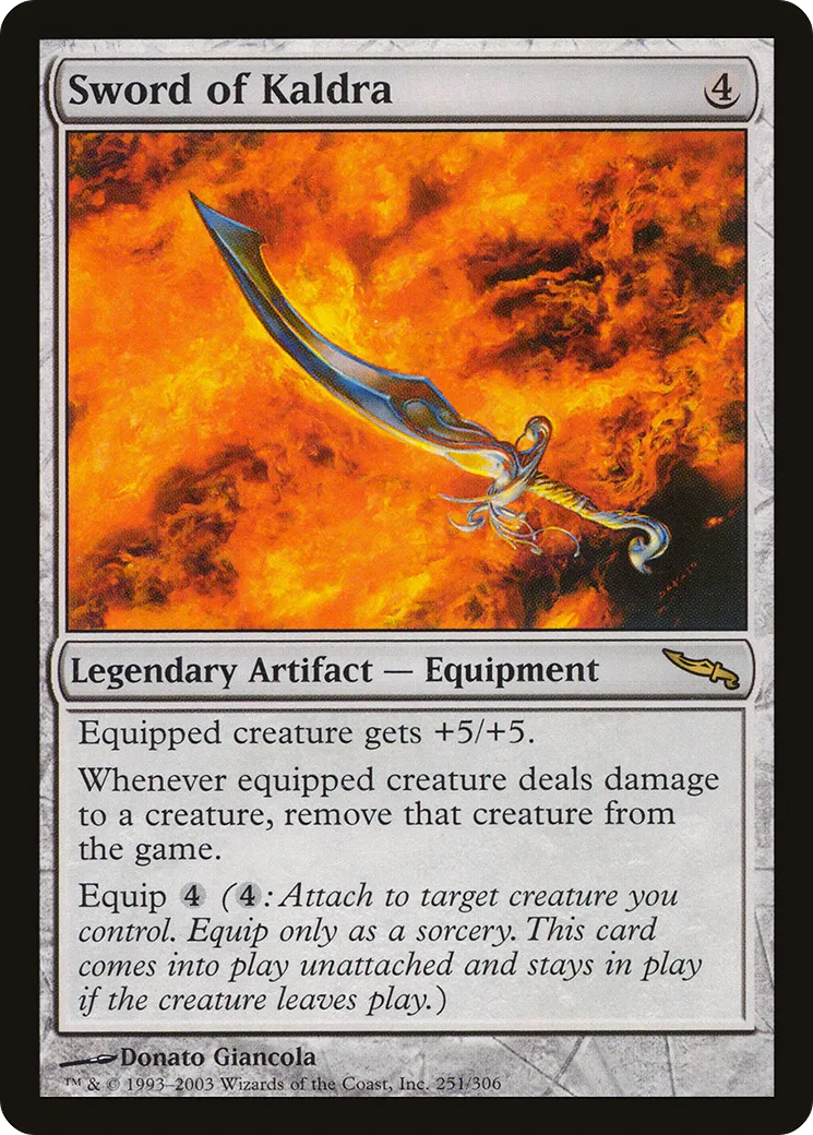 Épée de Kaldra — Mirrodin — Magic: The Gathering