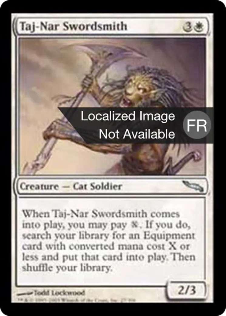 Forgeur d'épées de Taj-Nar — Mirrodin — Magic: The Gathering