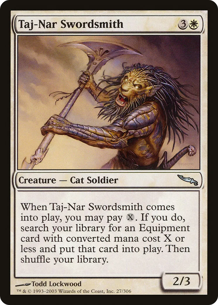 Taj-Nar Swordsmith — Mirrodin — Magic: The Gathering