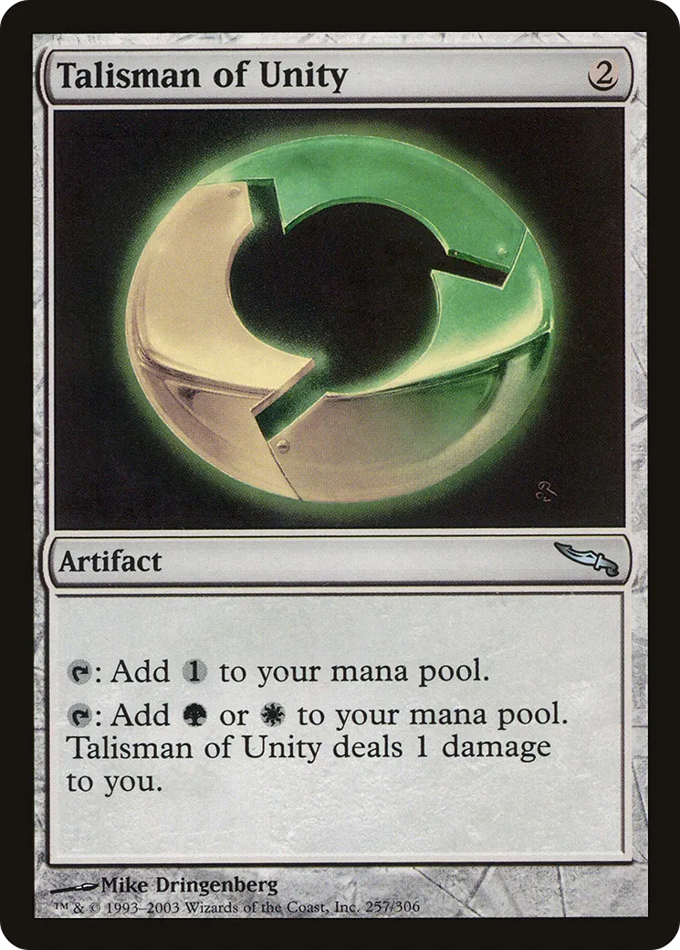 Talisman of Unity — Mirrodin — Magic: The Gathering