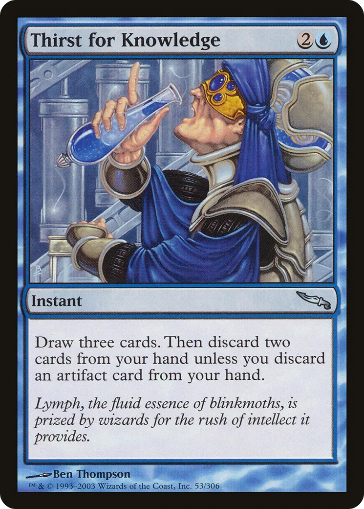 Soif de connaissance — Mirrodin — Magic: The Gathering