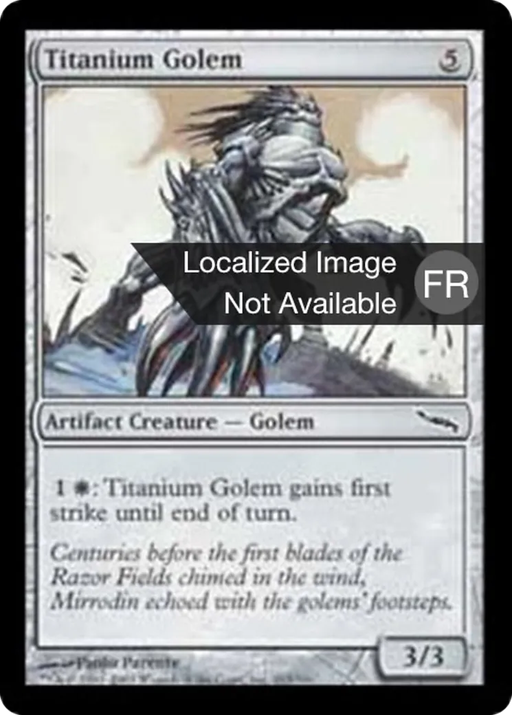 Golem de titane — Mirrodin — Magic: The Gathering