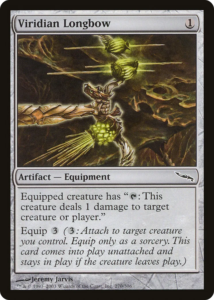 Viridian Longbow — Mirrodin — Magic: The Gathering