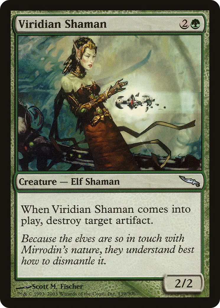 Shamane viridiane — Mirrodin — Magic: The Gathering