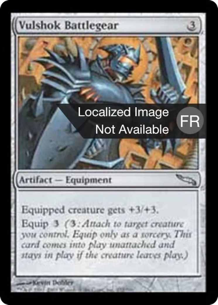 Harnais de bataille vulshok — Mirrodin — Magic: The Gathering