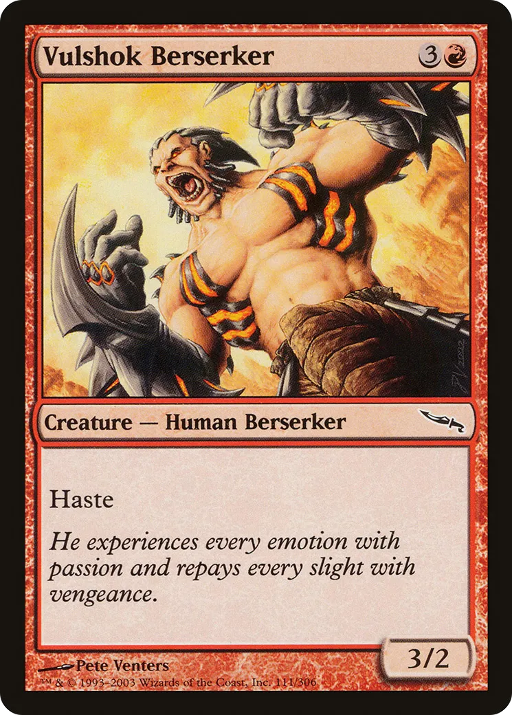 Berserker vulshok — Mirrodin — Magic: The Gathering