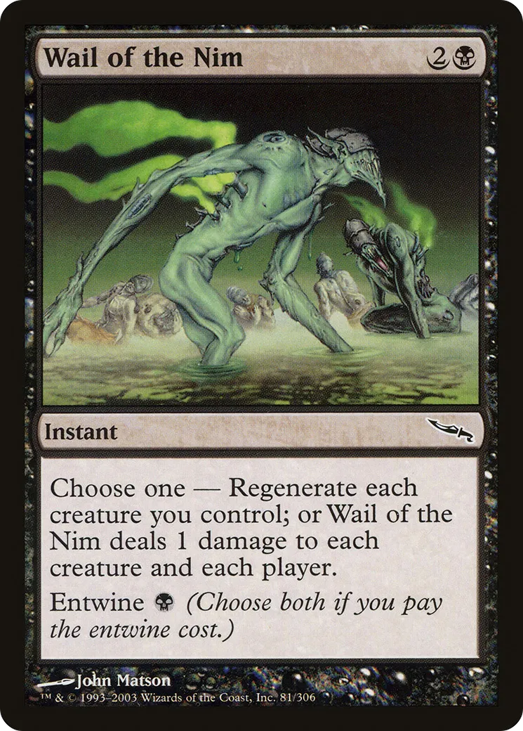 Wail of the Nim — Mirrodin — Magic: The Gathering