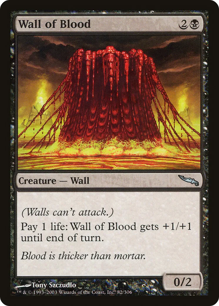 Wall of Blood — Mirrodin — Magic: The Gathering
