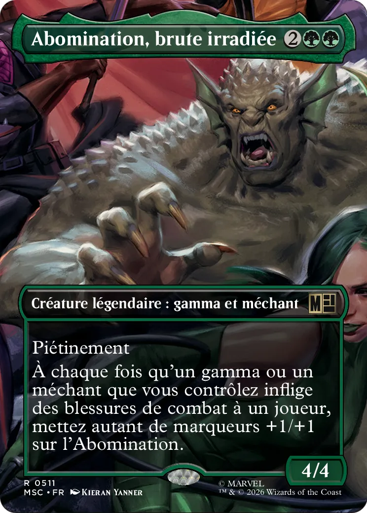 Abomination, brute irradiée — Marvel Super Heroes Commander — Magic: The Gathering