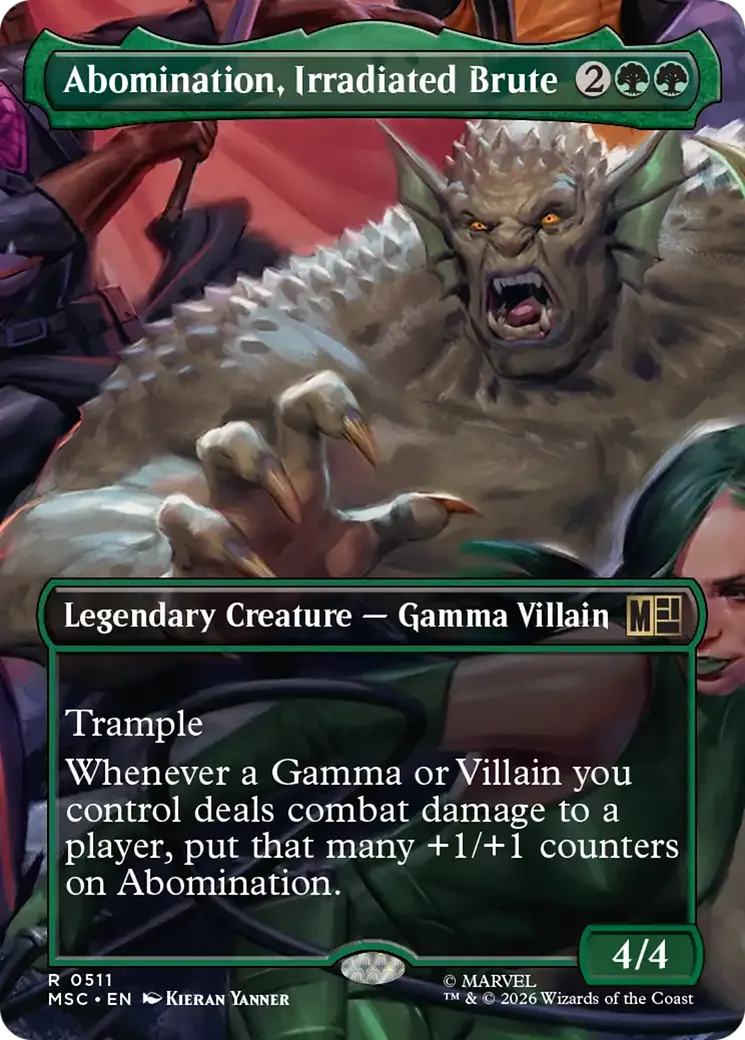 Abomination, brute irradiée — Marvel Super Heroes Commander — Magic: The Gathering
