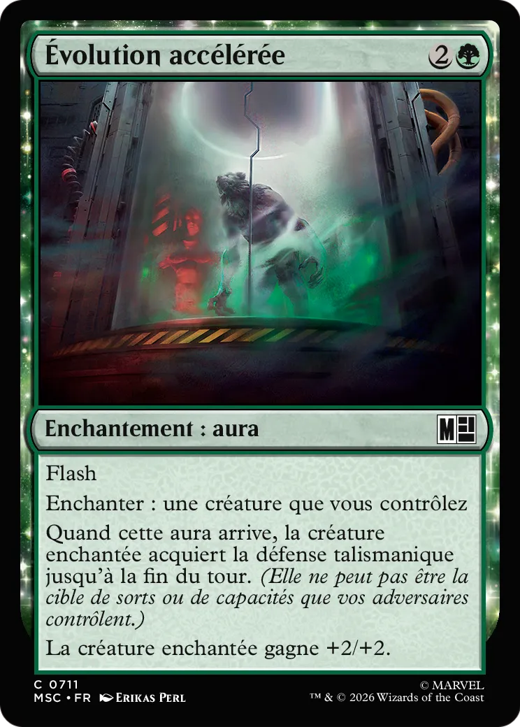 Évolution accélérée — Marvel Super Heroes Commander — Magic: The Gathering