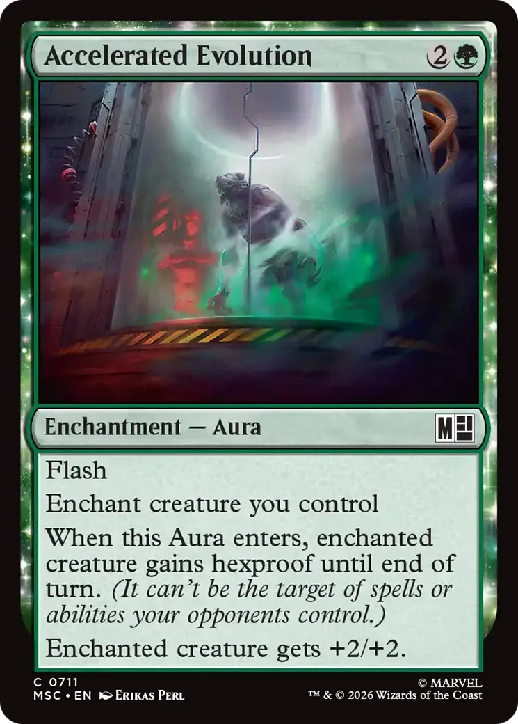Évolution accélérée — Marvel Super Heroes Commander — Magic: The Gathering