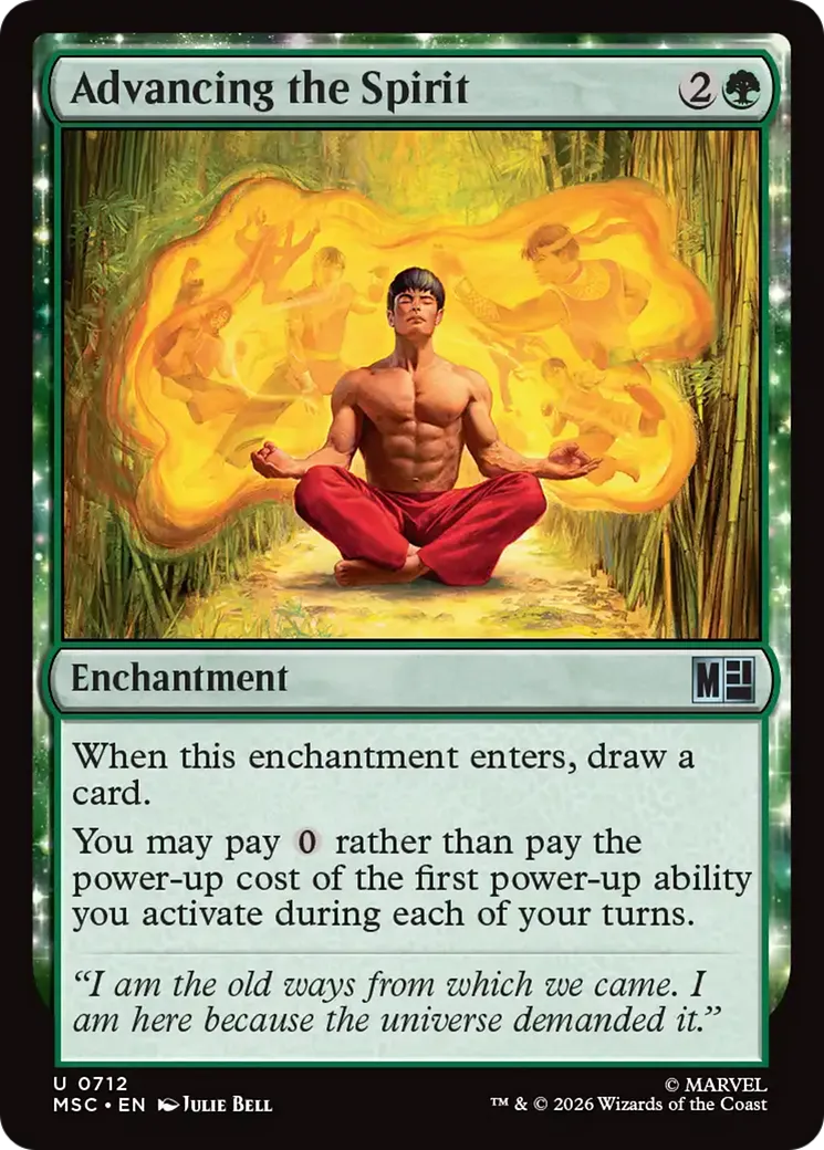 Advancing the Spirit — Marvel Super Heroes Commander — Magic: The Gathering