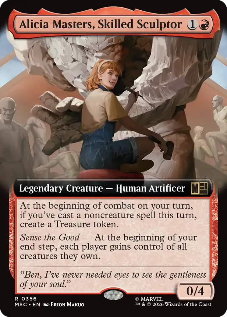 Alicia Masters, Skilled Sculptor — Marvel Super Heroes Commander — Magic: The Gathering