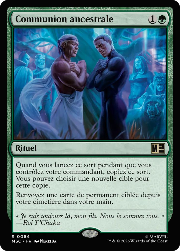 Communion ancestrale — Marvel Super Heroes Commander — Magic: The Gathering