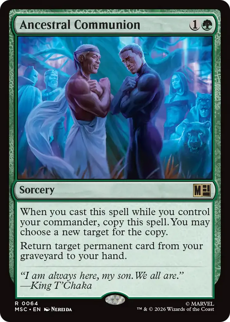 Communion ancestrale — Marvel Super Heroes Commander — Magic: The Gathering