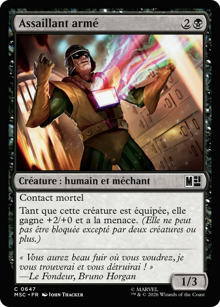 Assaillant armé — Marvel Super Heroes Commander — Magic: The Gathering