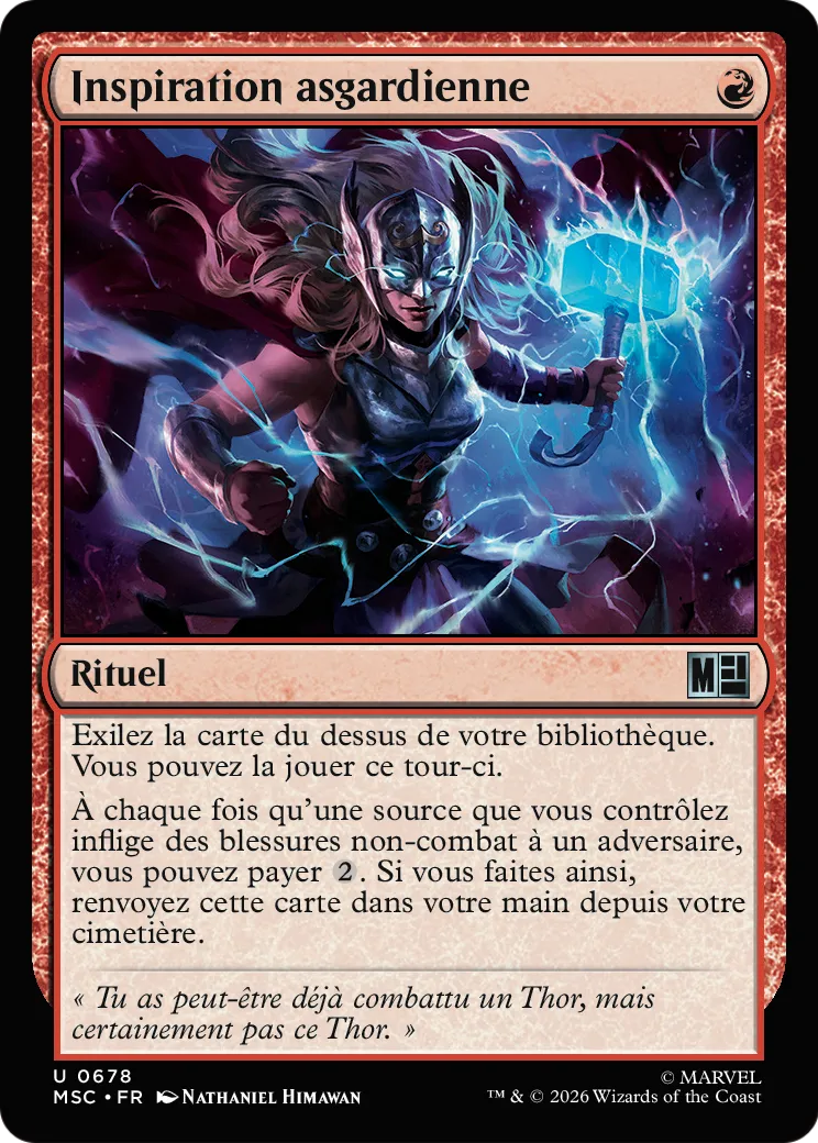 Inspiration asgardienne — Marvel Super Heroes Commander — Magic: The Gathering