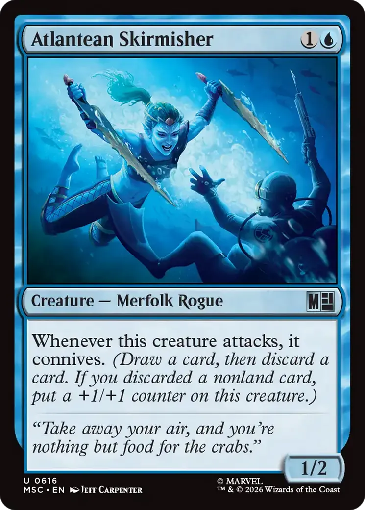 Atlantean Skirmisher — Marvel Super Heroes Commander — Magic: The Gathering