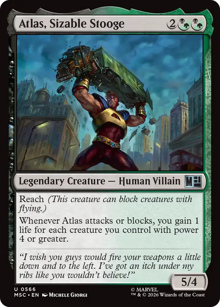 Atlas, Sizable Stooge — Marvel Super Heroes Commander — Magic: The Gathering