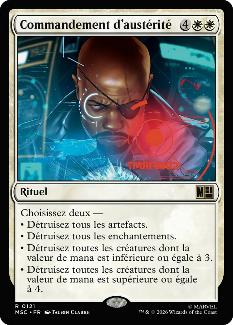 Commandement d'austérité — Marvel Super Heroes Commander — Magic: The Gathering