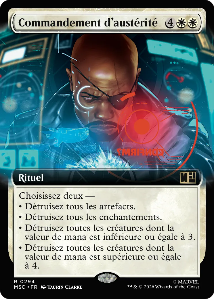 Commandement d'austérité — Marvel Super Heroes Commander — Magic: The Gathering
