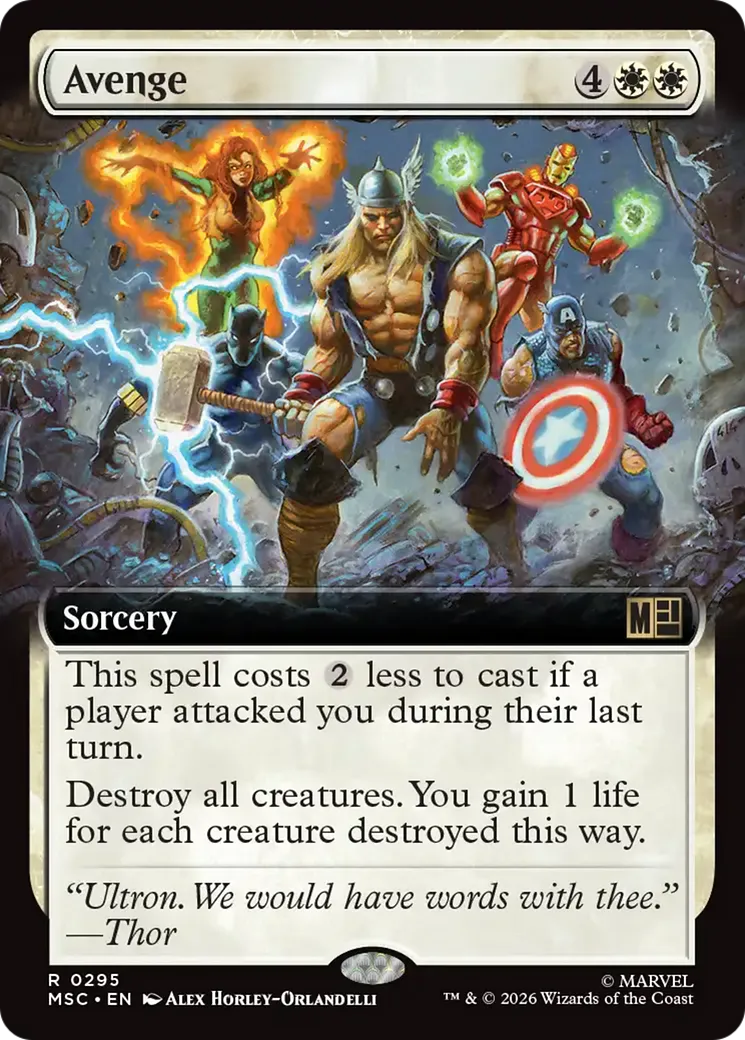 Avenge — Marvel Super Heroes Commander — Magic: The Gathering