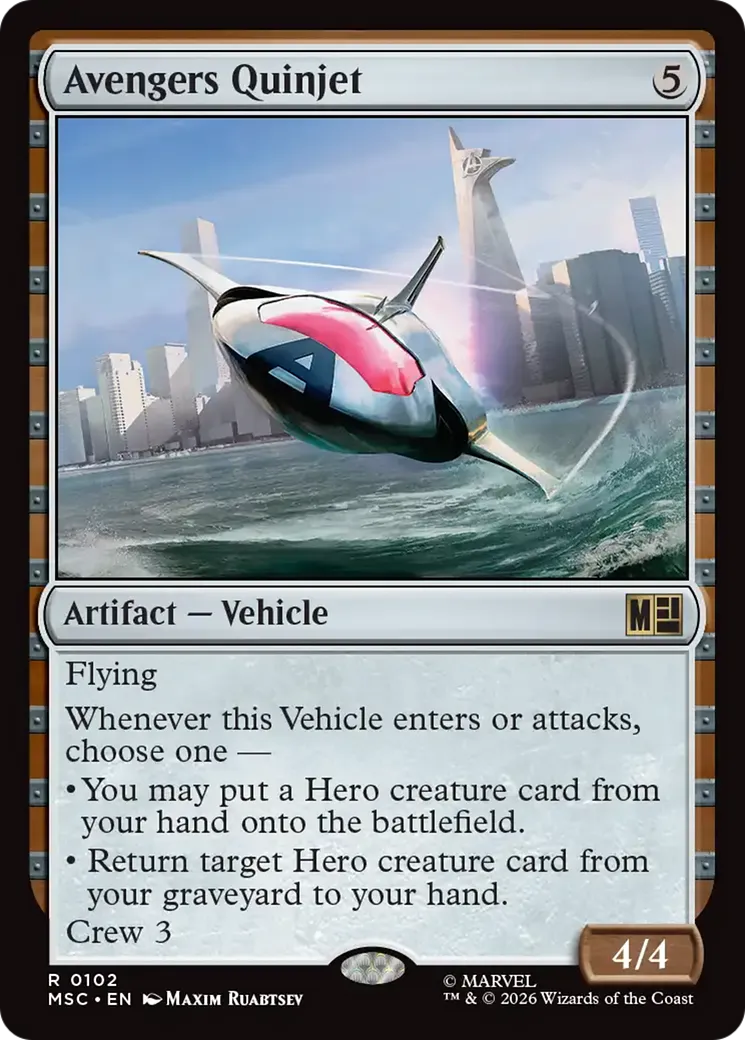 Avengers Quinjet — Marvel Super Heroes Commander — Magic: The Gathering