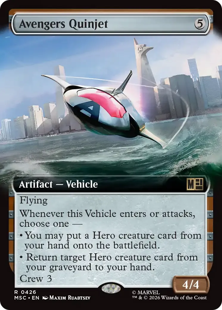 Avengers Quinjet — Marvel Super Heroes Commander — Magic: The Gathering