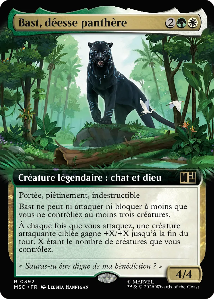 Bast, déesse panthère — Marvel Super Heroes Commander — Magic: The Gathering