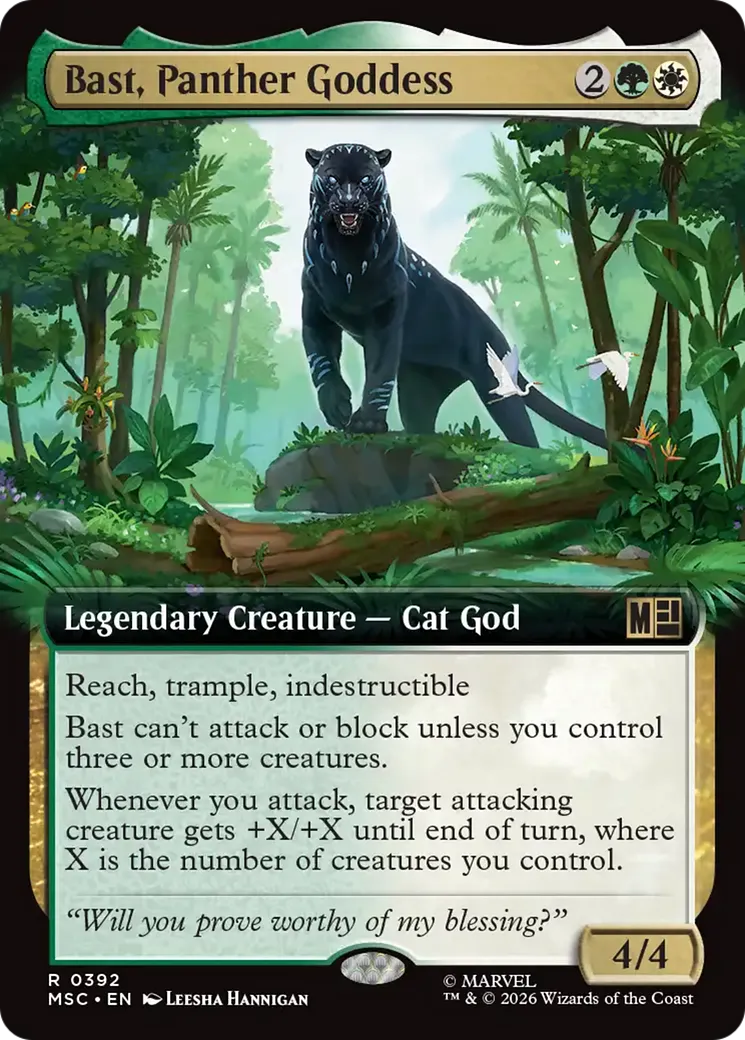 Bast, Panther Goddess — Marvel Super Heroes Commander — Magic: The Gathering