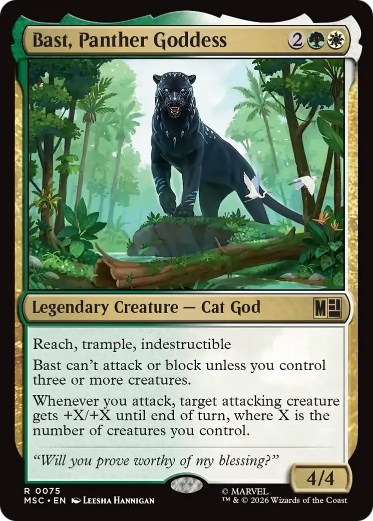 Bast, Panther Goddess from Marvel Super Heroes Commander - Magic: The Gathering