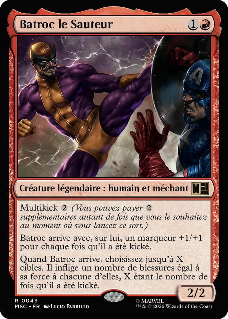 Batroc le Sauteur — Marvel Super Heroes Commander — Magic: The Gathering