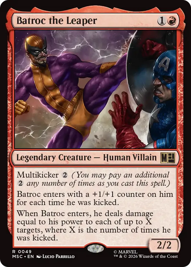 Batroc le Sauteur — Marvel Super Heroes Commander — Magic: The Gathering