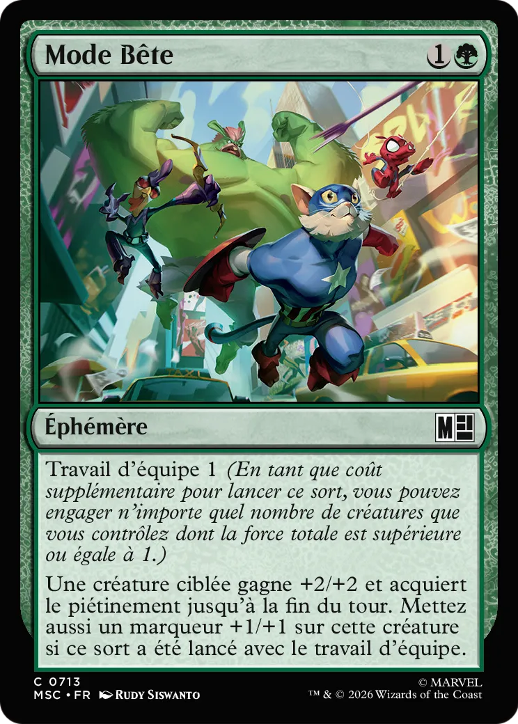 Mode Bête — Marvel Super Heroes Commander — Magic: The Gathering