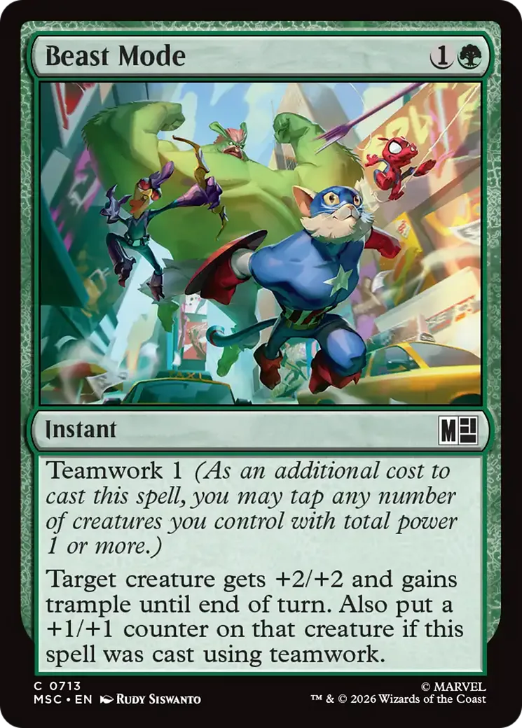 Beast Mode — Marvel Super Heroes Commander — Magic: The Gathering